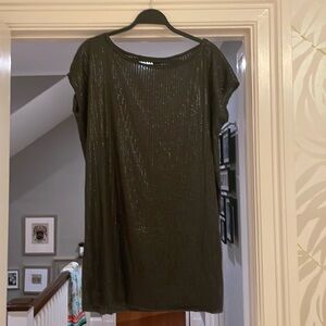 Vince gray sequin long T/tunic size small